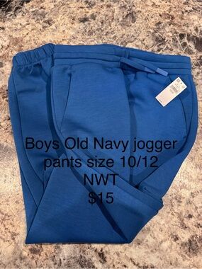 Old Navy Blue Boys Jogger Sweatpants